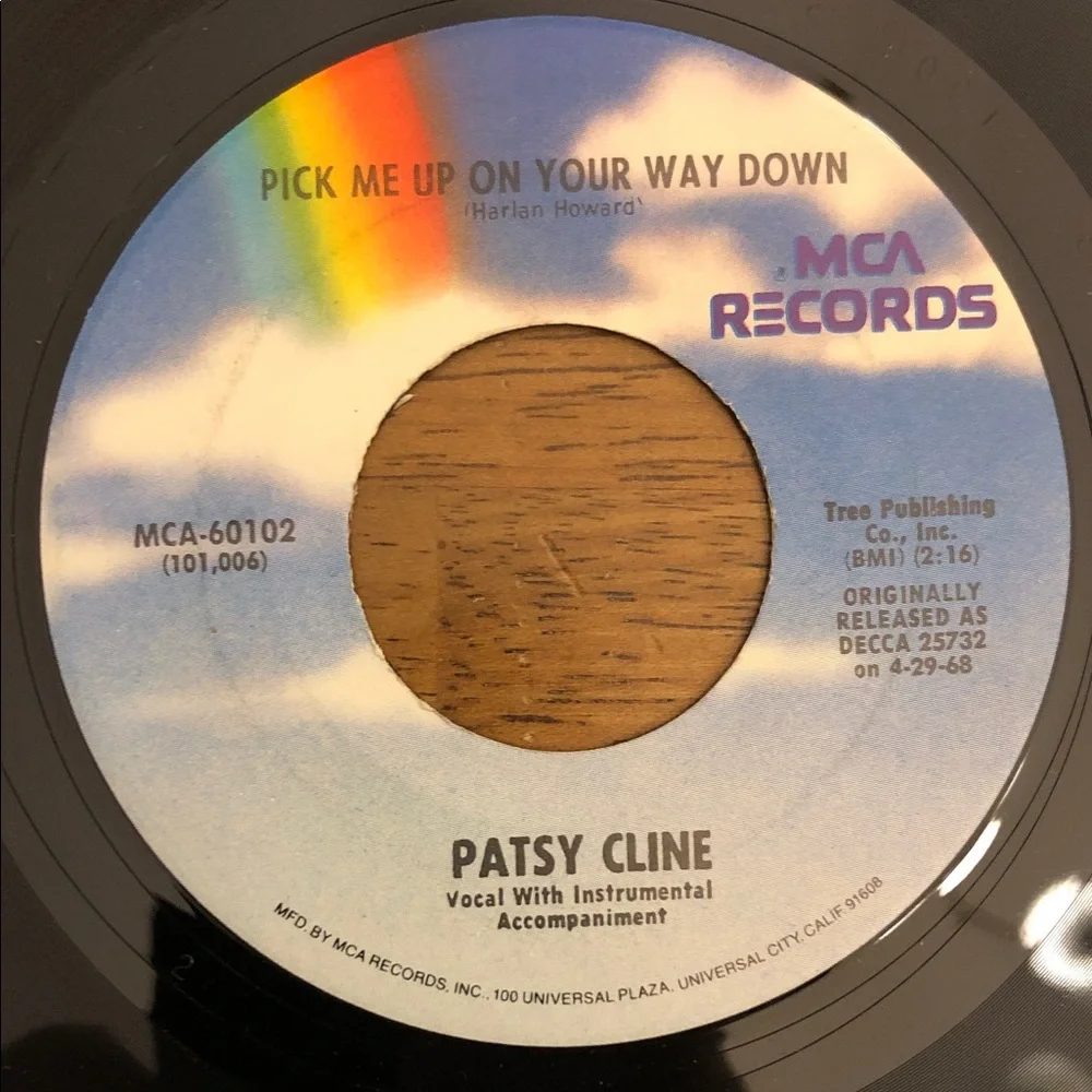 Patsy Cline Vinyl 45 Record Crazy Arms